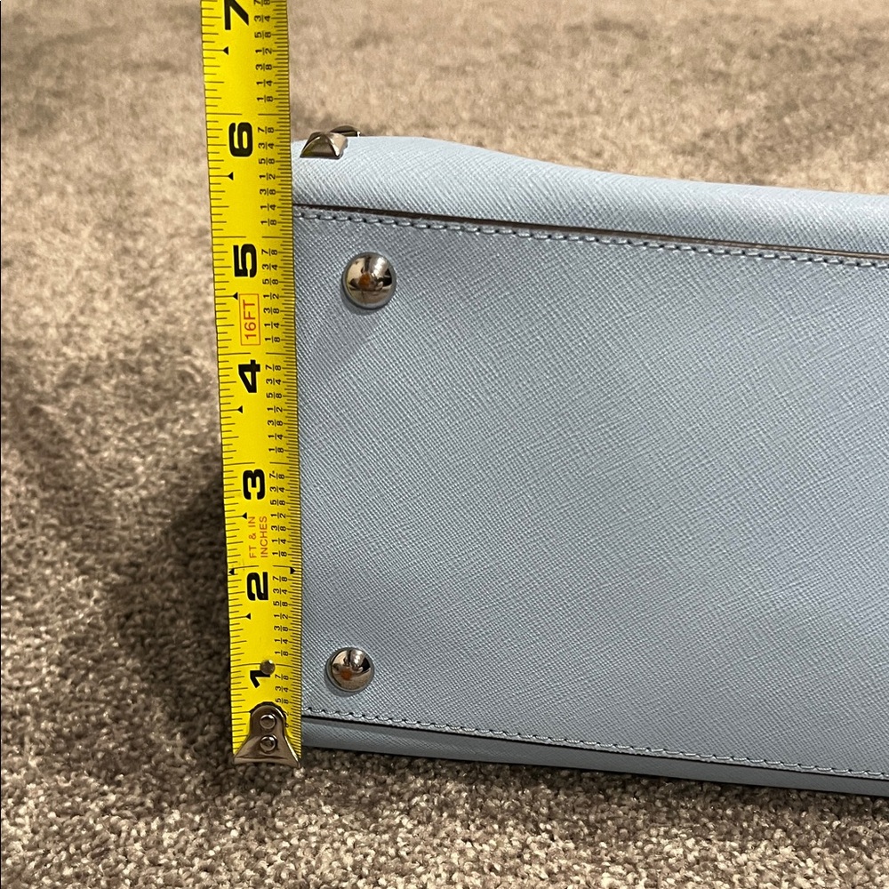 MICHAEL Michael Kors Light Blue Studded Shoulder Bag - Picture 11 of 12